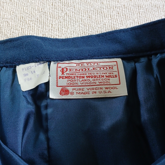 pendleton ♡ wool skirt suit 3 piece vintage set plaid - Picture 10 of 12